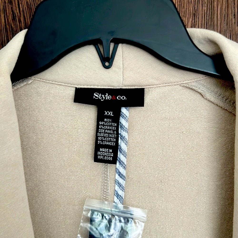 Style & Co 2X Light Tan Womens Blazer brand new from Macys